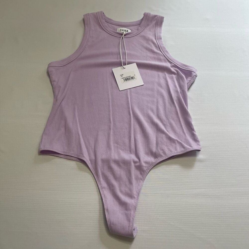 NWT PISTOLA Blake Taro Purple Lavender Pastel Bodysuit Size XL New